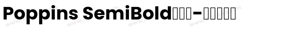 Poppins SemiBold手机版字体转换